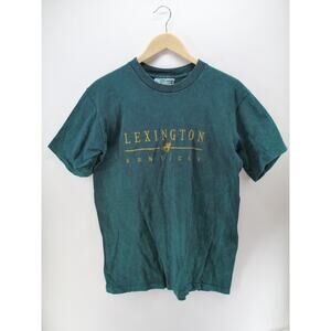 Vintage Lexington Kentucky embroidered Single Stitch t shirt Rare Large Green